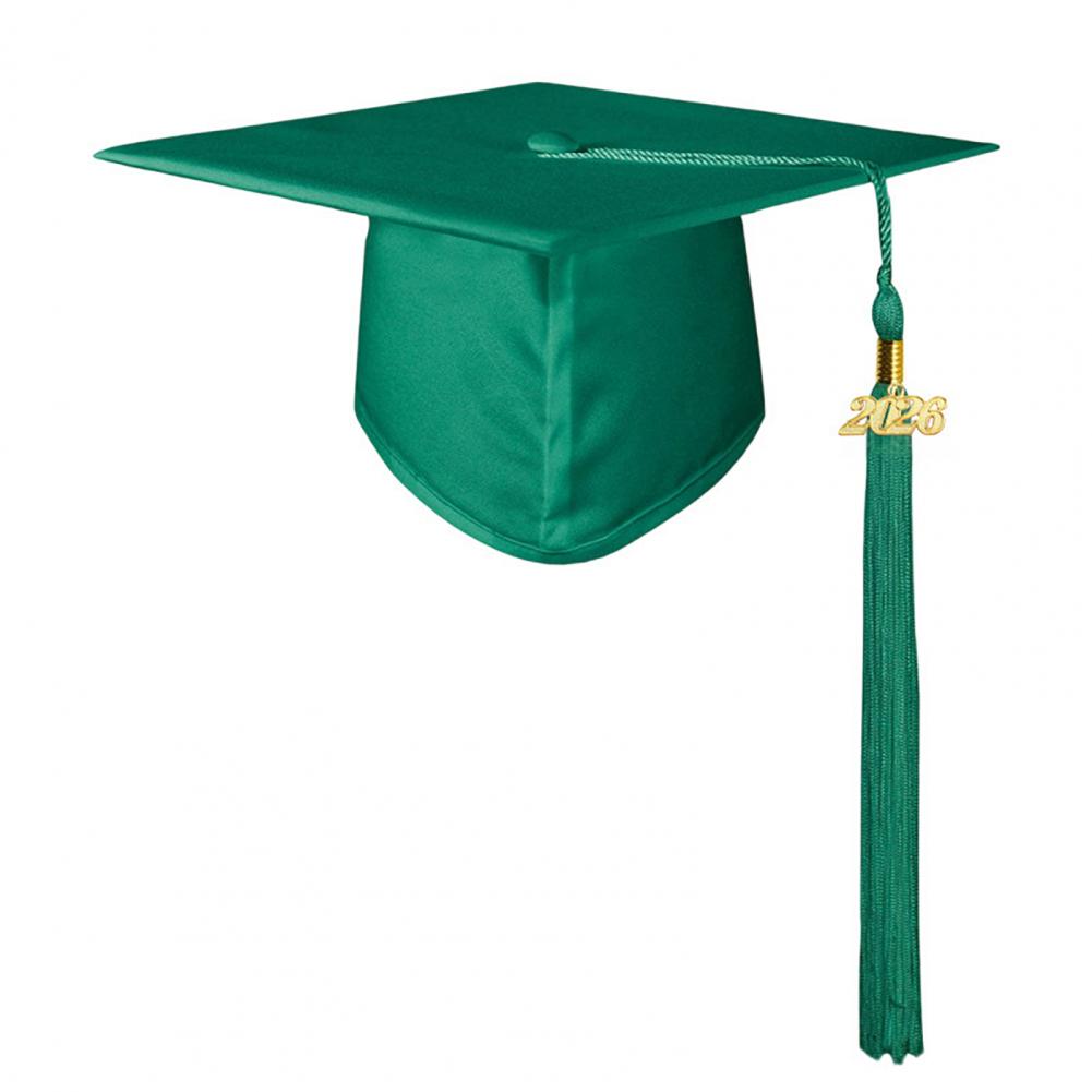 High School Graduation Cap Matte Graduation Cap with 2026 Tassel Adjustable Elastic Unisex Graduation Hat Adult for College