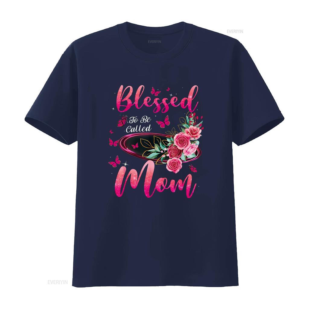Blessed To Be Called Mom Cute Mothers Day T Shirt vintage Washed Breathable Unisex homme streetwear graphic Stylish Casual