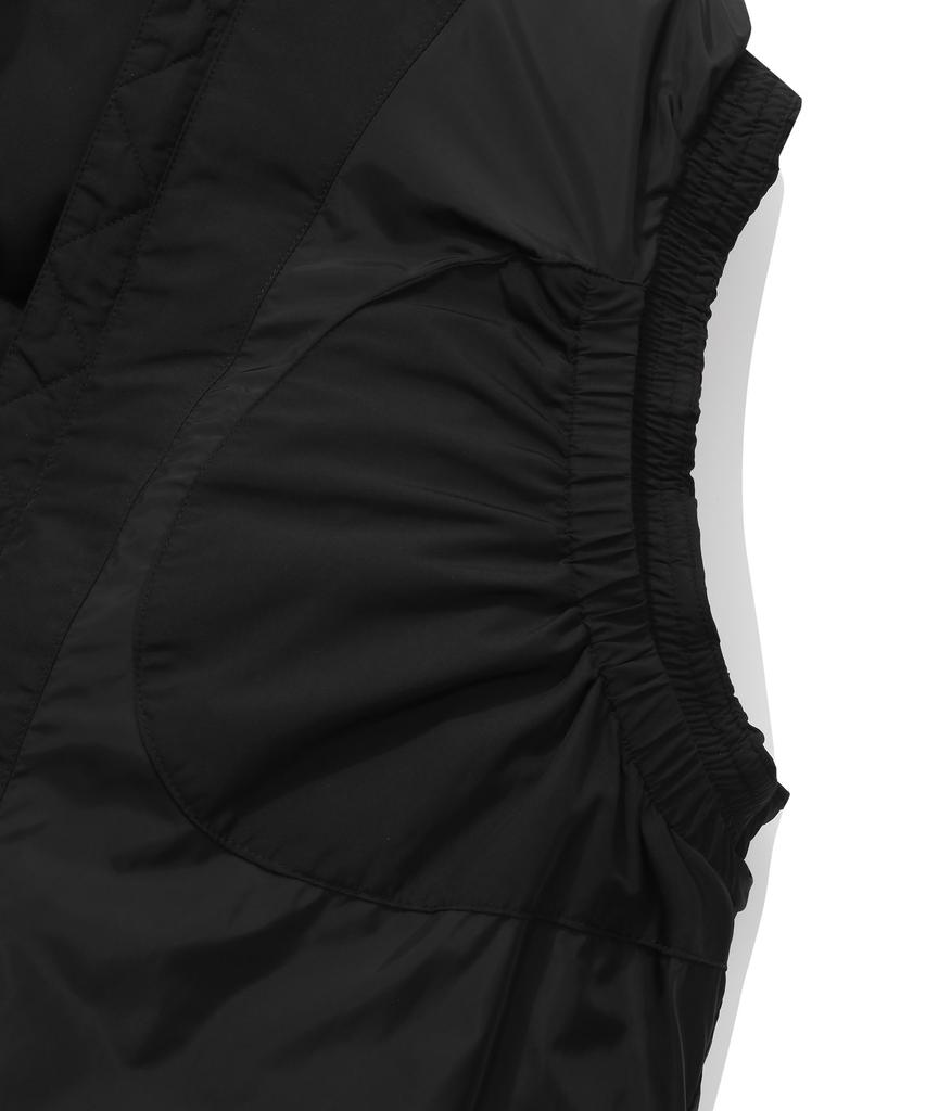 COVERNAT Rds Civic Cotton Fill Down Vest Black