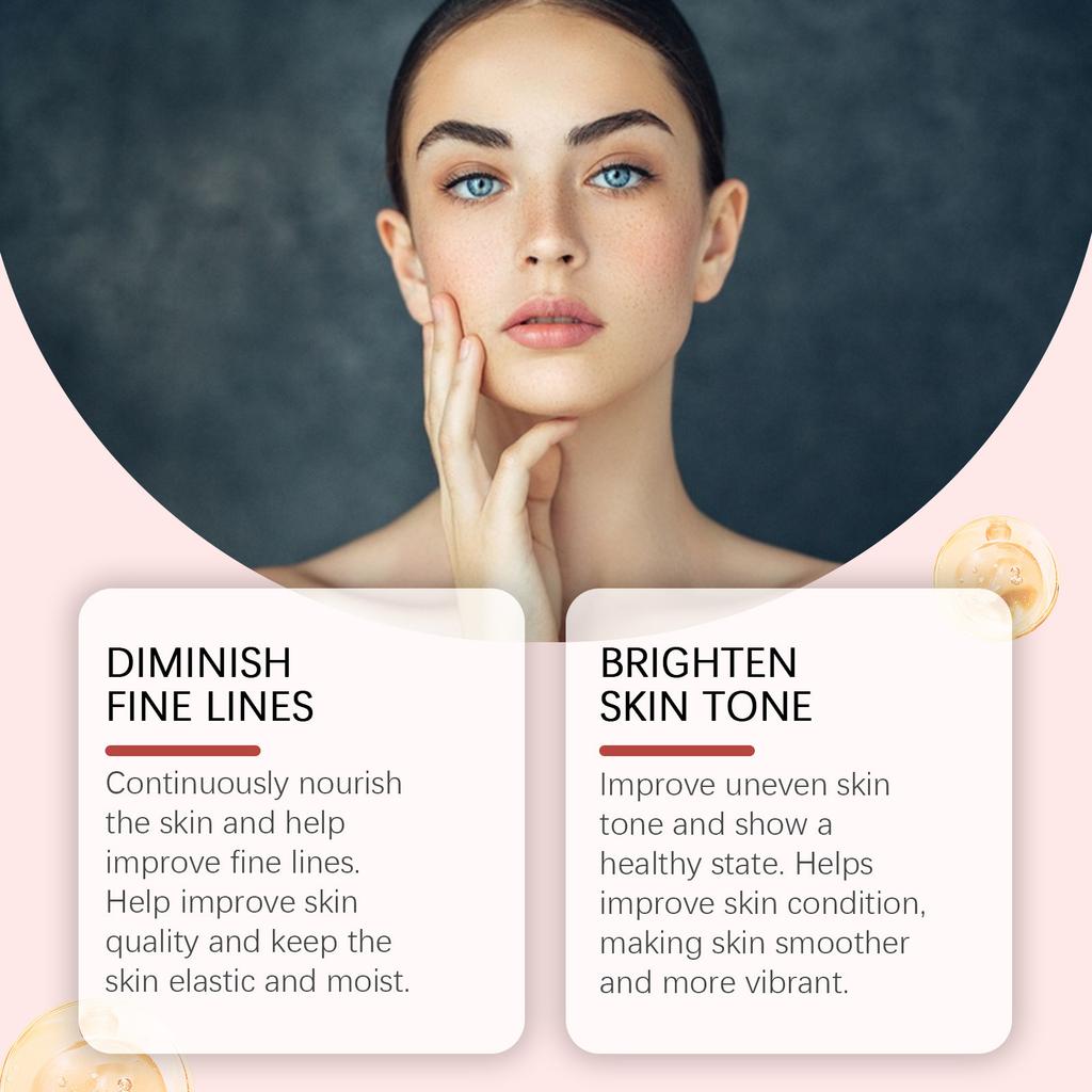 Hyaluronic Acid Firming Serum Moisturizing Fade Fine Lines Wrinkle Smoothing Even Skin Tone Brightening Facial Care Essence