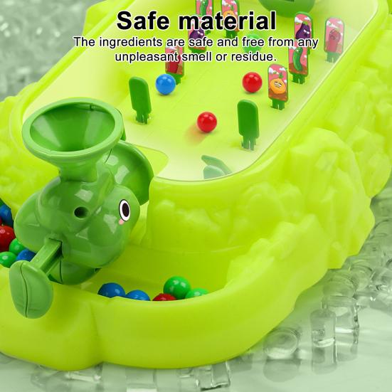 Kids Ball Shooter Toy with 60 Beads Focus Training Family Night 2 Players Interactive Vegetable Target Shoot Board Game Toddlers Boys Girls Gift
