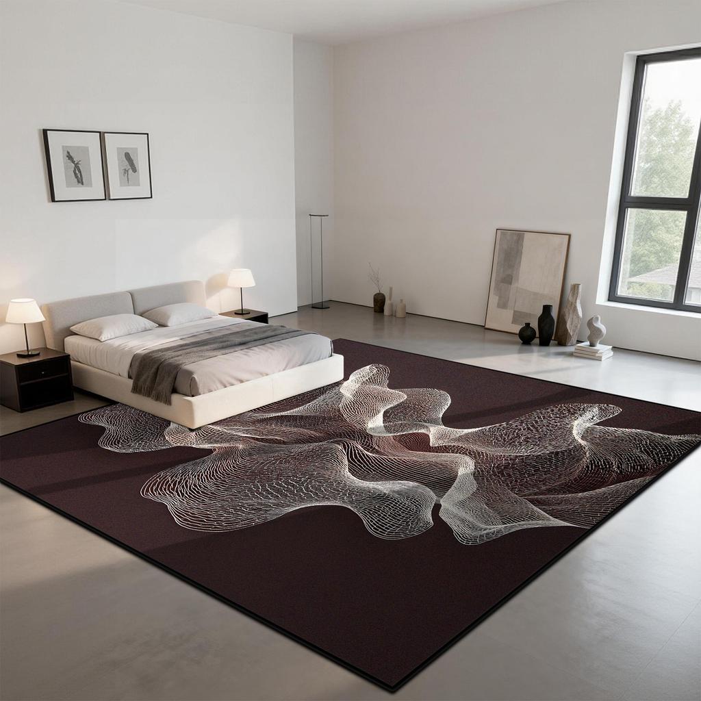 Modern Minimalist Carpet Abstract Style Living Room Customizable Rug Soft Easy To Clean Non-slip Lounge Floor Mats Home Decor