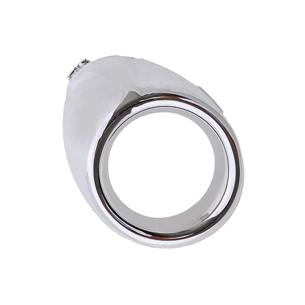 Front Left Bezel Fog Lamp Bezel For Daily Driving Use Direct Replacement Part Chrome Finish Design Easy Installation Process
