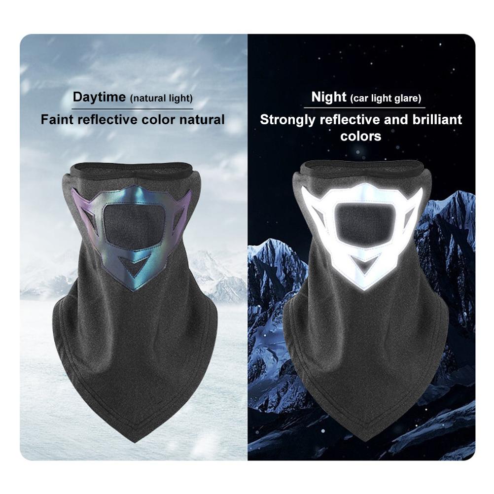 Nackengamasche Gesichtsbedeckung Sturmhaube Wasserdicht Reflektierend Fleece Gesichtsbedeckung für Männer Frauen Winter Radfahren Wandern