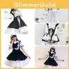 Lovely Black And White Lolita Dress Maid Costume With Comfortable Fabric For Parties