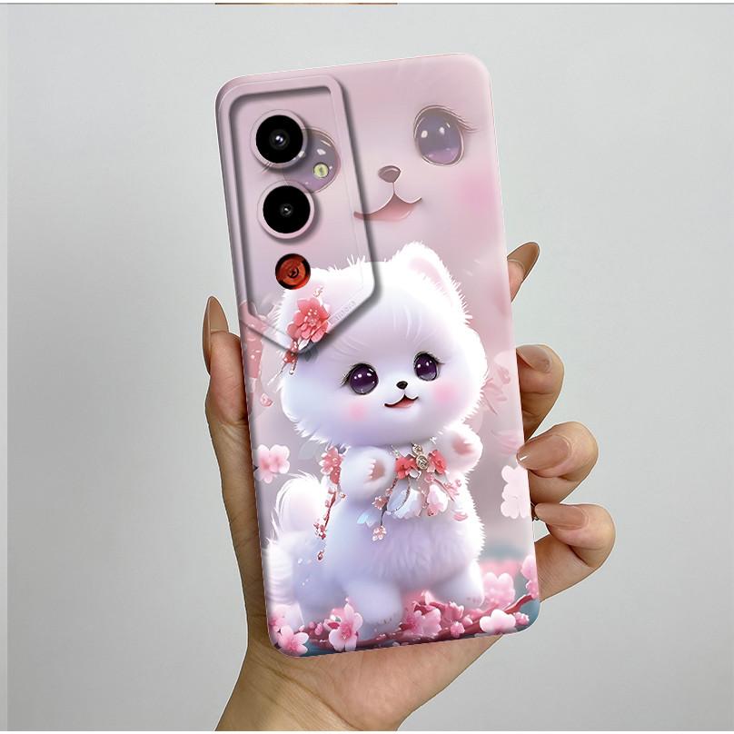 For Tecno Pova 4Pro LG8n Back Cover For Techno Pova 4 Pro Pova4 LG7n Case Silicone Aesthetic Pretty Butterfly Flower Soft Bumper