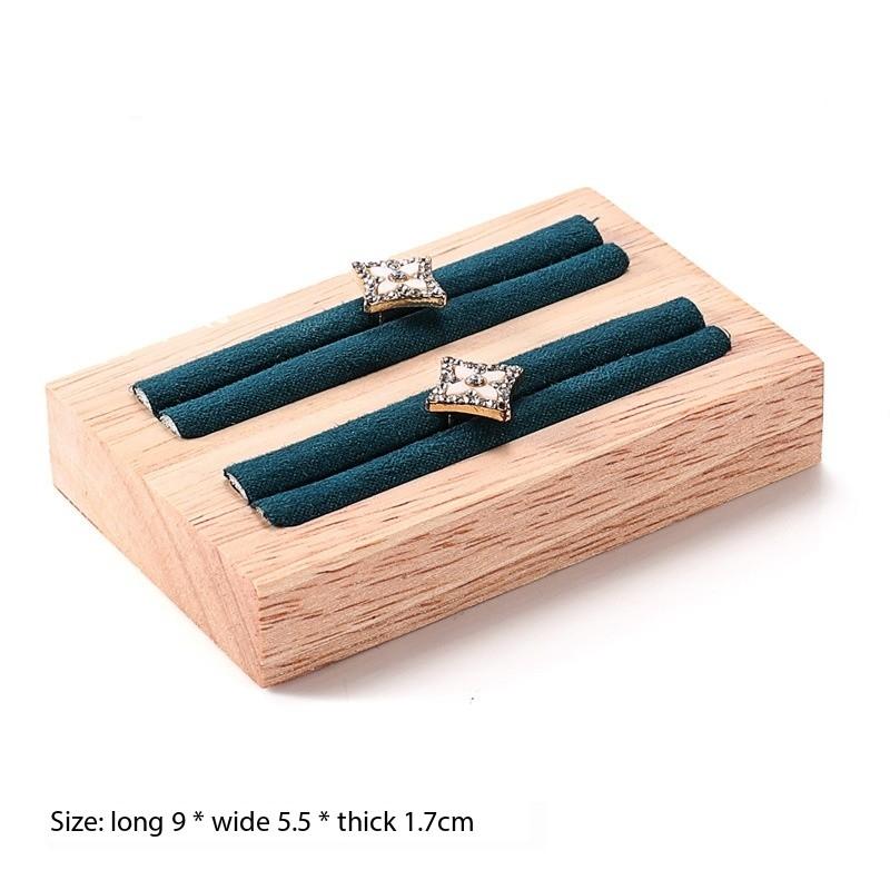 

Ring Jewelry Display Rack Ring Earrings Holder Earing Card Storage Jewelry Organizer Display Prop Jewelry Boxes and Packaging зелёный