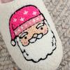 Fashion Cartoon Santa Claus Cotton Slippers Women Winter Soft Faux Fur Plush Slides Woman Non Slip Wear Resistant Indoor Slipper Lady