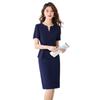 Elegant Ladies' Two-Piece Style Waist-Hugging Bodycon Dress - Summer 2025 Collection