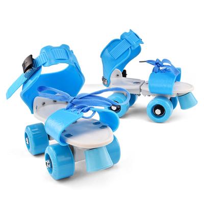 Adjustable Size Children Roller Skates Double Row Skates Skating Shoes Double Wheels Skates for