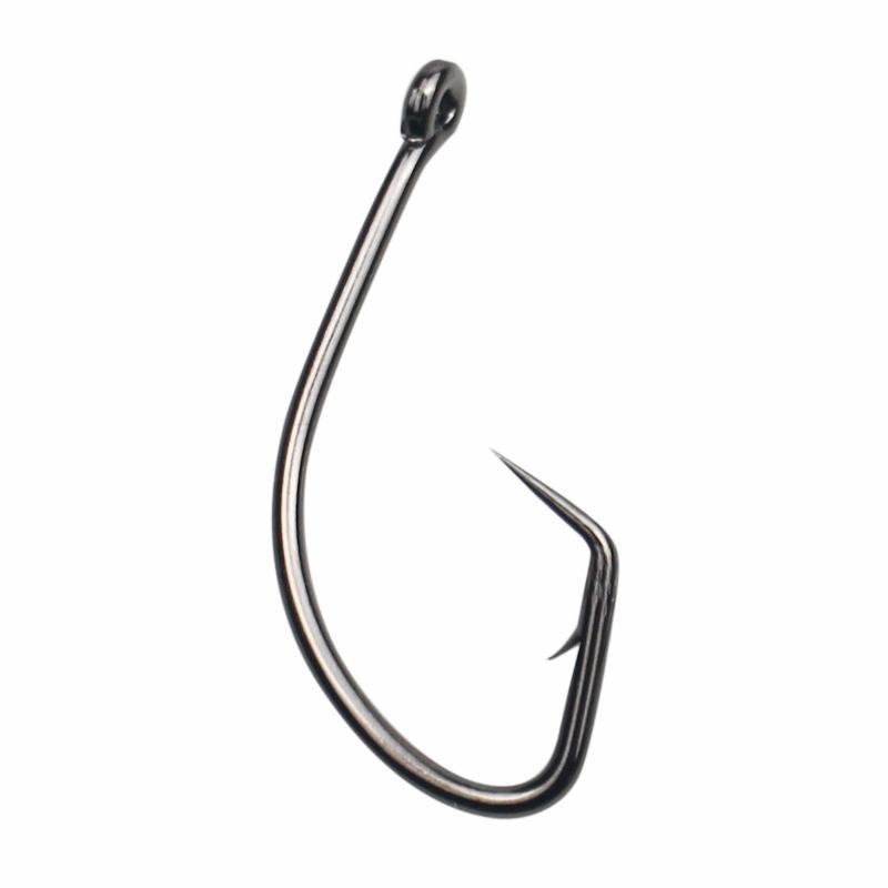 

50 шт. Набор рыболовных крючков Turtle Snakehead, специализированные крючки для сома и угря с загнутым концом, оптовая упаковка S