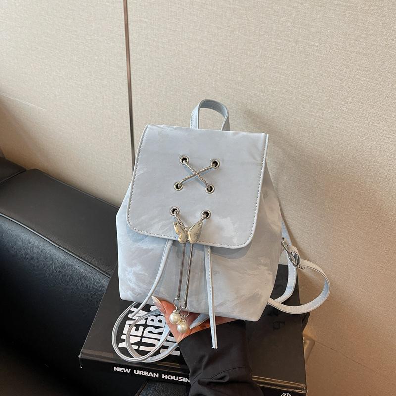 Casual backpack women's new versatile student schoolbag bow lightweight travel backpack shoulder bag