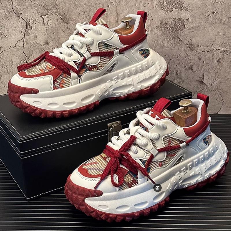 Fashion 2025 New Summer Breathable Thick-soled Versatile Sports Shoes for Men, Dad's Fashionable Casual Shoes Zapatillas  Hombre B9