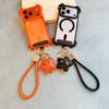 Leather Lanyard Phone Case Suitable For iPhone 17 Pro Max Cartoon 16 Pro Universal Pendant 15 14 13 Anti-Drop Protective Case
