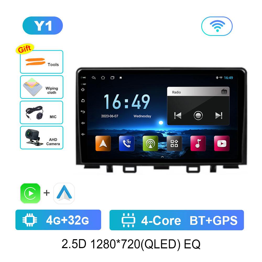 DSP Stereo Car Radio Multimedia Player for For Kia RIO Stonic YB 2016 - 2022 GPS Navi Android 14 4G Bluetooth WiFi Auto Tools