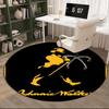 Johnnie Walker Round Rug for Livingroom,Bedroom, Palyroom, Chair Rug, Area Rug, Circle Carpet, Fan Christmas Gift