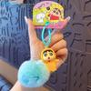 Genuine Crayon Shin-chan Kung Fu Keychain Backpack Pendant Anime Doll
