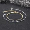 Effie Queen 2MM Tennisarmband Kette 925 Sterling Silber Klassisches Glänzendes Tennis Stapelbares Armband CZ Zirkon Feiner Schmuck SB191