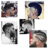 2-teiliges Bartformungs- und Styling-Werkzeug, Bartschablone mit eingebautem Kamm