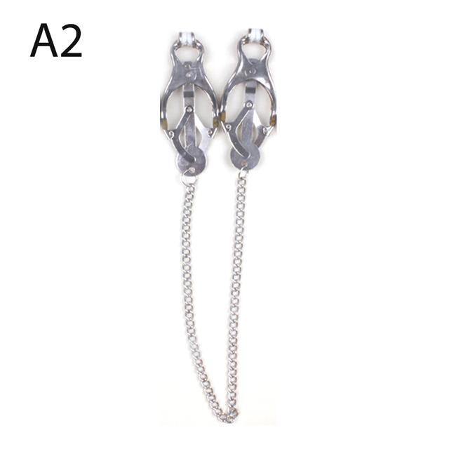 Bondage Gear Hard Clover Nipple Clamps Clips Adult Products For Women Metal Nipple Clamps Steel Breast Games