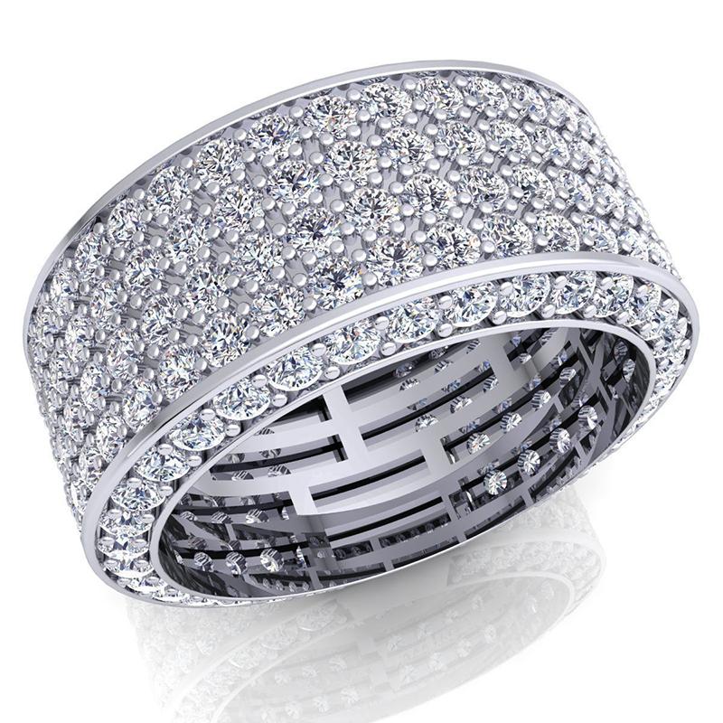 White Zirconium Crystal Alloy Inlaid Ring, Suitable for Women's Party Wedding  To Attend Banquet  Wholesale