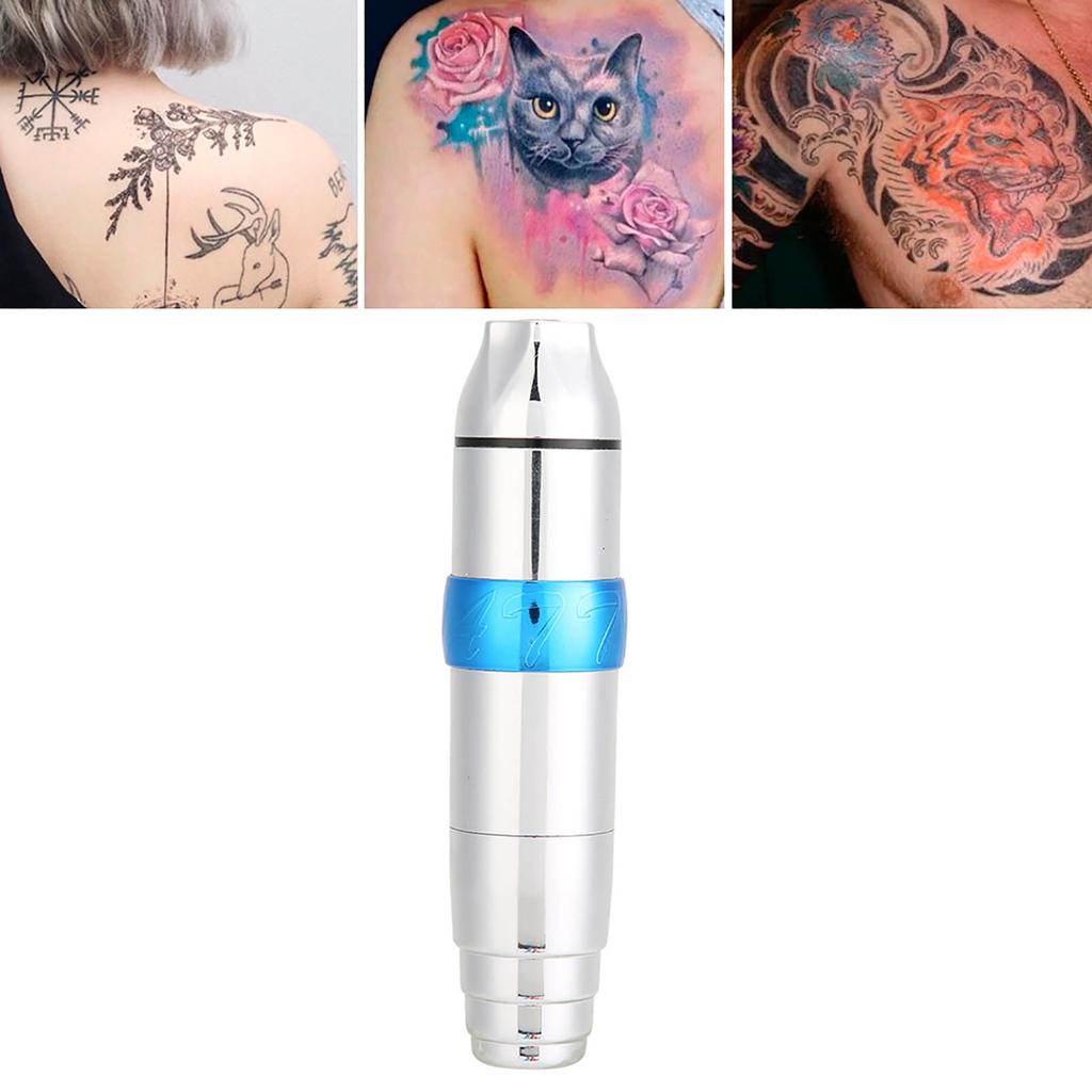 Professionale Motore Potente Macchina Elettrica per Tatuaggi Strumento per Tatuatori Interfaccia RCA Argento