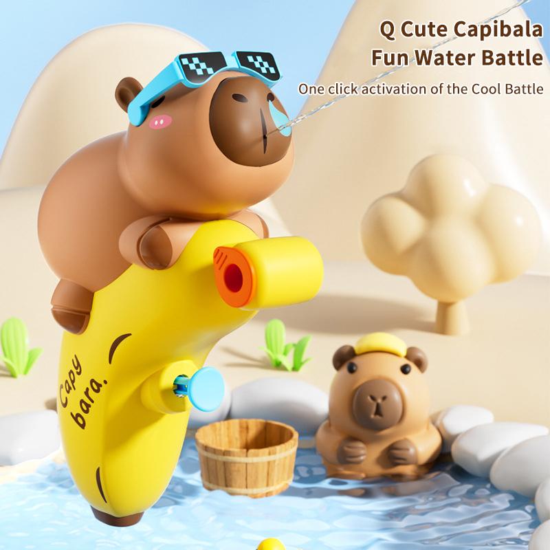 Funny Water Squirt Toys Cartoon Cute Capybara Water Sprinkler Outdoor Summer Long Range Water Spray Toys For Swimming Pools