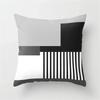 Color block geometric patterns Double-sided Printed pillow cover Short plush Suitable living rooms bedrooms throw cushion cover