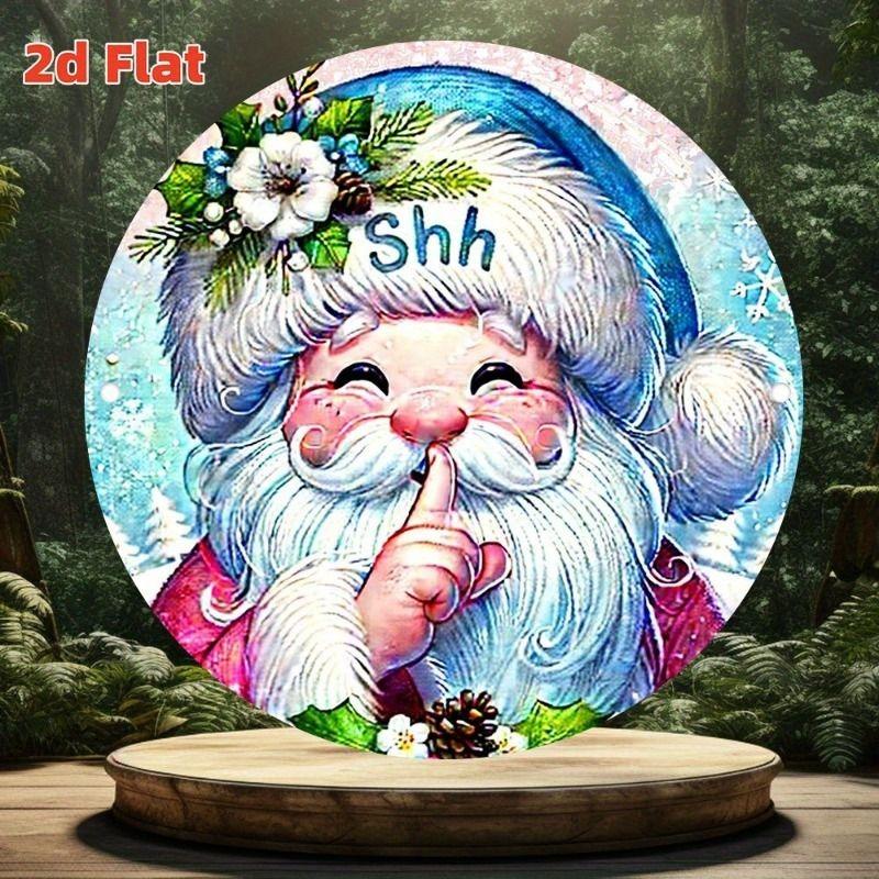 2D Flat Hanging Decorative Metal Sign Hand Painted Art