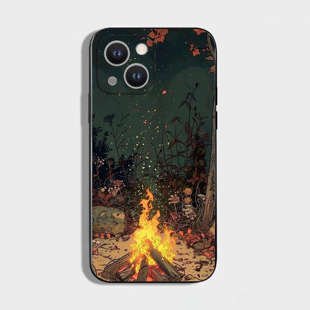 Outer W-Wilds Game Phone Case For iPhone 16 15 Plus 14 13 Pro Max 12 Mini 11 X XS XR 7 8 8Plus Black Soft Phone Coque