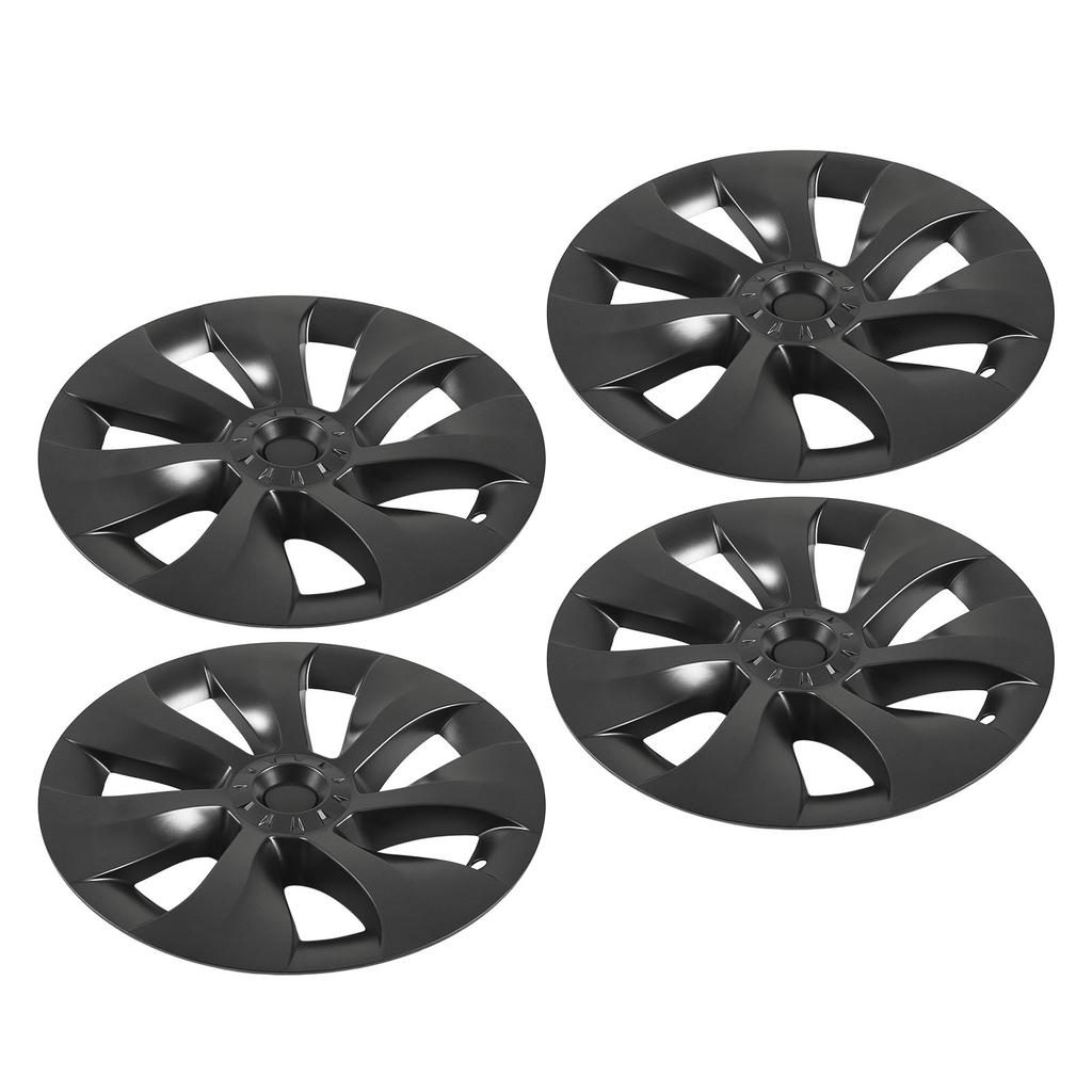 4PCS Wheel Hub Cap Rim Protector Whirlwind Design Grey Sporty Replacement for Tesla Model Y 2020 to 2023 19in Wheel