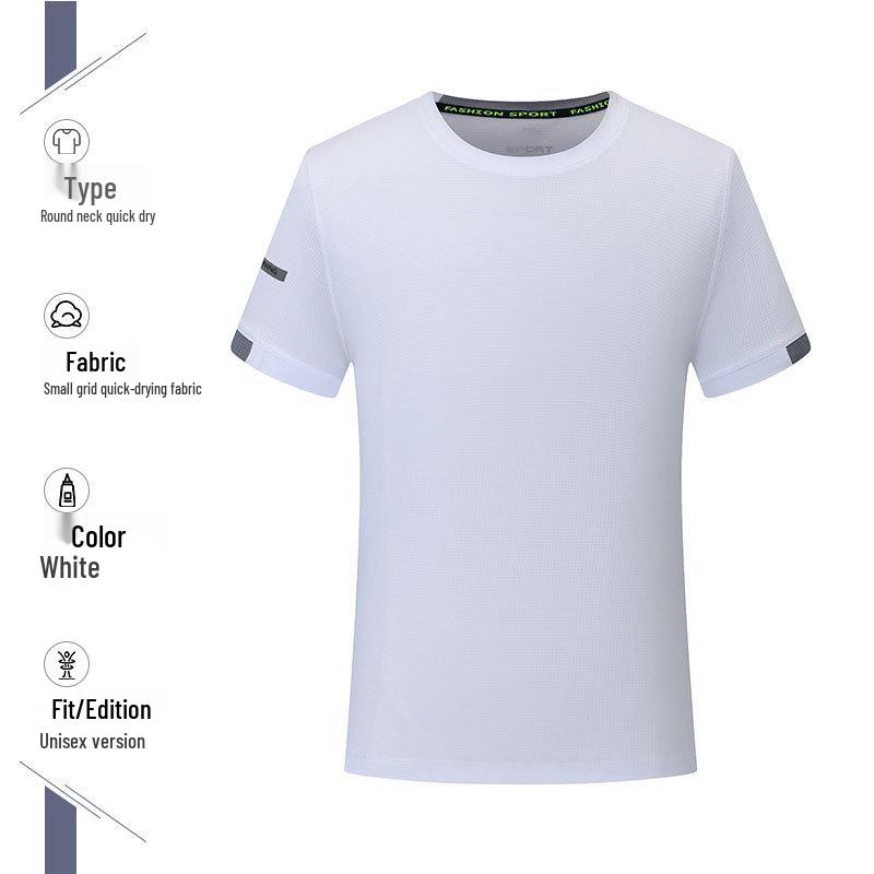 Unisex Custom Logo Quick-Dry Ice Silk Polo T-Shirt for Work & Events – Short Sleeve, Summer Style