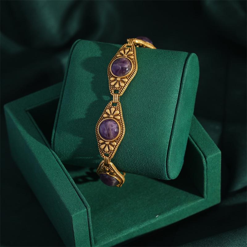 Yong Nuo Vintage Retro Multi-Color Glaze Eye Bracelet for Women