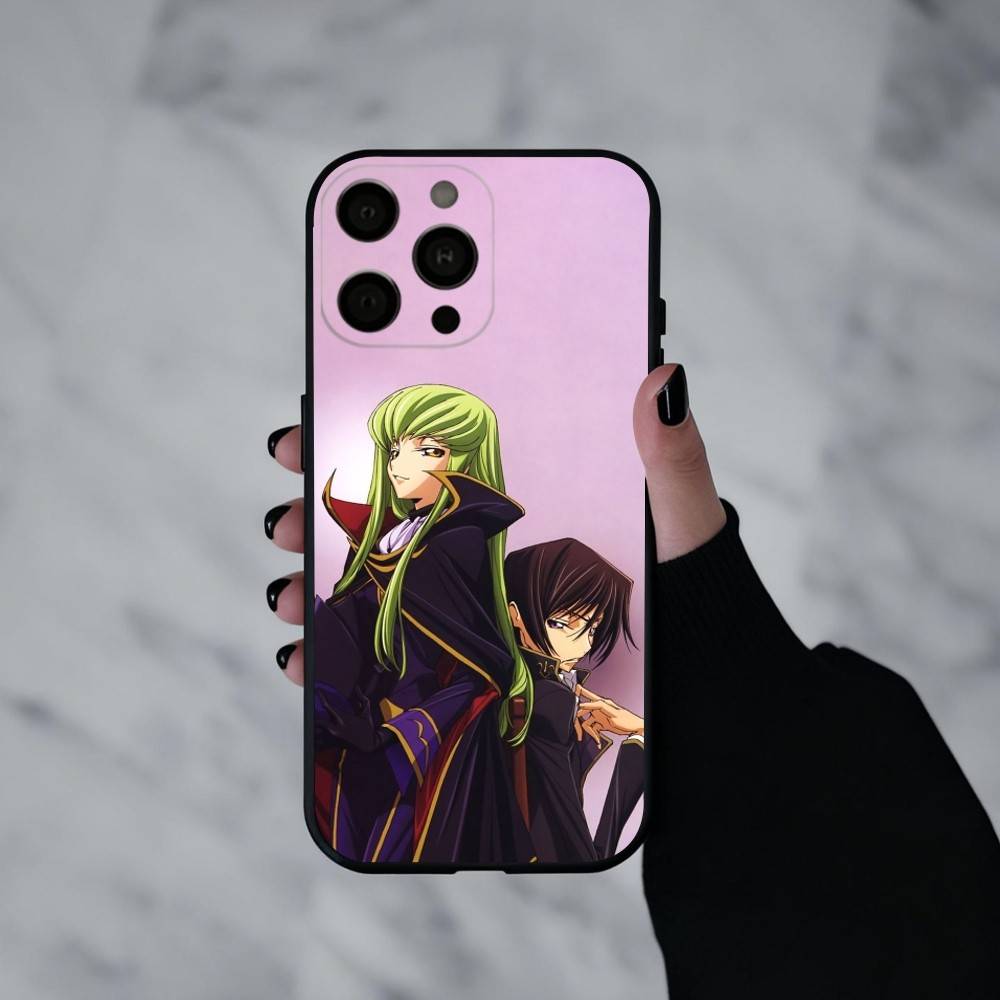 Japanese Anime C-Code G-Geass  Phone Case For iPhone 17pro,16,15,14,13,12,11 Plus,Pro Max,XS,Soft Silicone Black Cover
