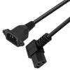 90 Degree  Up/Down/Left/Right Angled IEC 320 C13 Female to C14 Male Power Supply Extension Cord for Monitors Computers