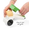 Hand Held Rotary Grater Cheese Nut Chocolate Shredder Kitchen Tool Ergonomic Handle Dishwasher Safe Easy Clean Grating Pasta