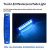 LED Side Marker Lights 12V 24V Waterproof Super Bright Thin Easy Install for Truck Car Bus Trailer Van Indicator Lamps