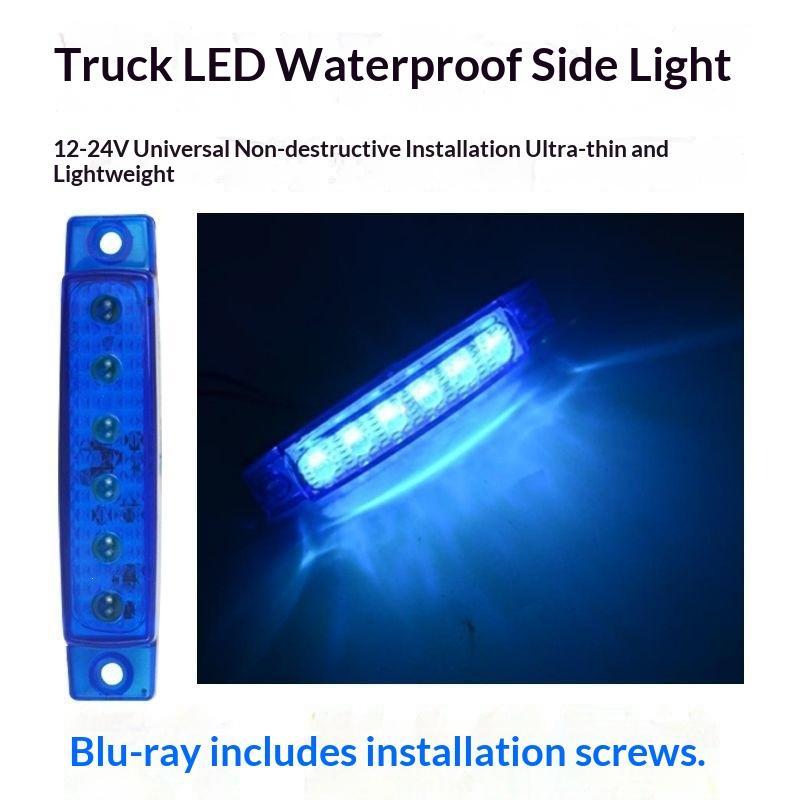 LED Side Marker Lights 12V 24V Waterproof Super Bright Thin Easy Install for Truck Car Bus Trailer Van Indicator Lamps