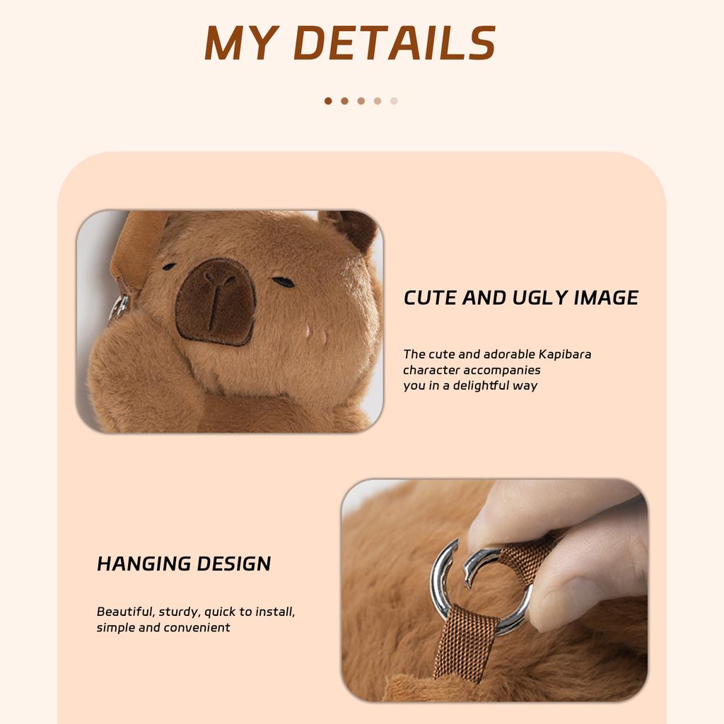 Plush Car Tissue Box, Cute Cartoon Hanging Tissue Holder, Soft Doll Design Paper Bag For Auto Seat Back & Interior Decoration