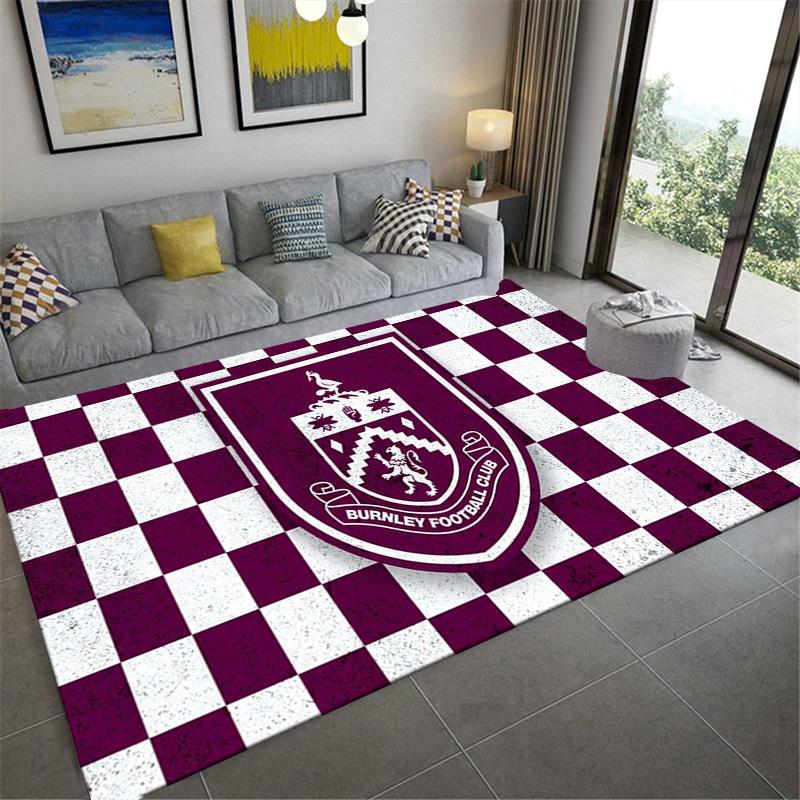 Burnley FC Carpet Rug for Living Room Bedroom Home Sofa Decoration,Kids play Non-slip Floor Mat