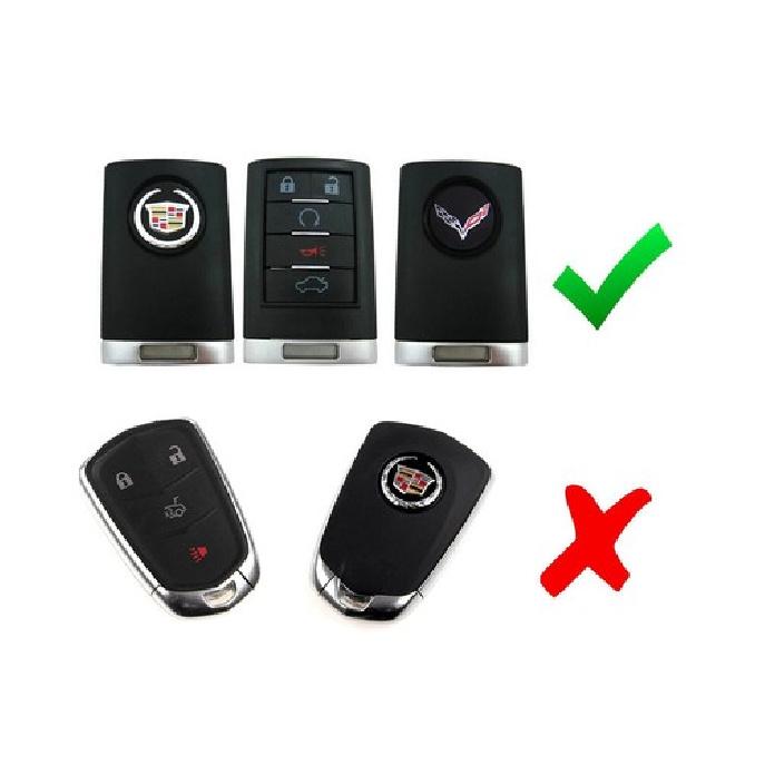 Carbon Fiber Silicone Key Fob Cover For Cadillac Escalade ATS CTS DTS XTS SRX