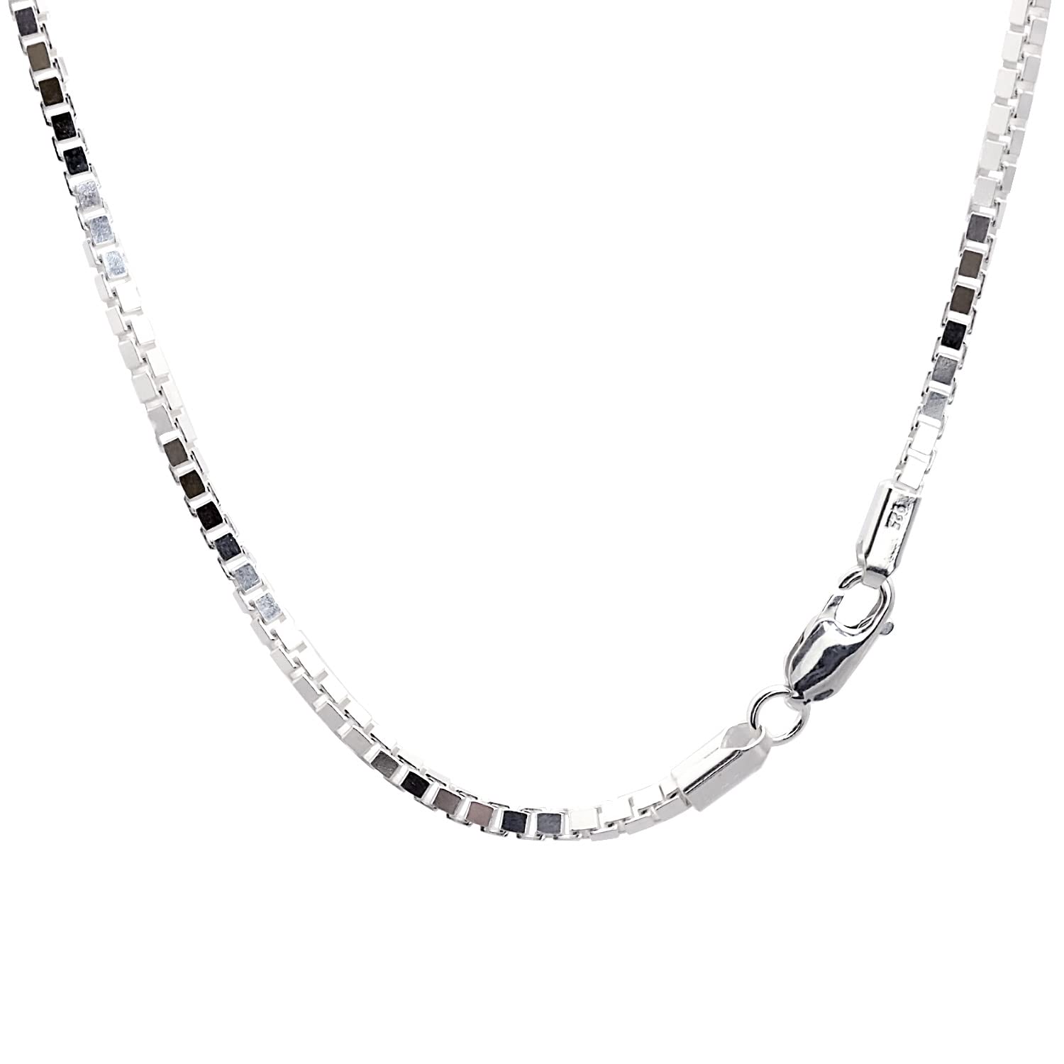 

Sears Venetian Chain Silver SV 50cm Necklace, 925, 2.7mm Wide, Long, SV300-50