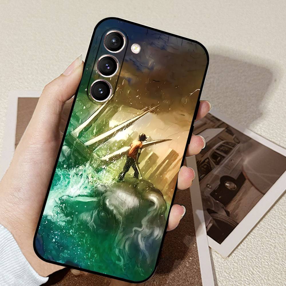 Percy Jackson Phone Case Black Ultra-thin Shockproof Case For Samsung S24/S25/S22/S30/Note20/Lite/Ultra/5G/Plus/FE