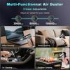 Compressed Air Duster With 3 Gears Adjustable, 180000RPM, Rechargeable 10000Mah Battery For Keyboard/PC/Car/Outdoor