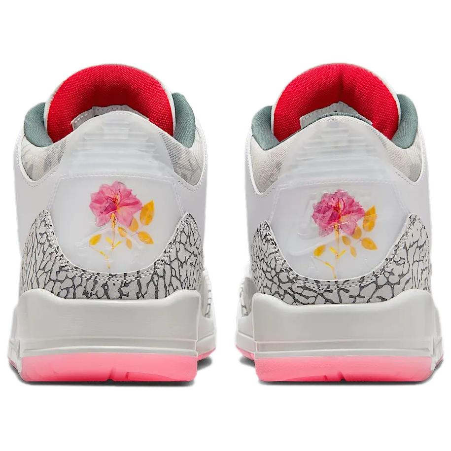 Air Jordan 3 Retro Wings Unisex Sneakers White Fire-Red Off-White HM6993-100