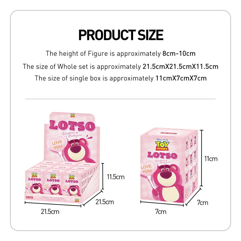 POP MART Lotso Wondrous Rendezvous Series Box 9 Pop Mart Gacha Gacha Blind Box Figure Plastic Model Premium Toy PVC Soft Vinyl Original Character
