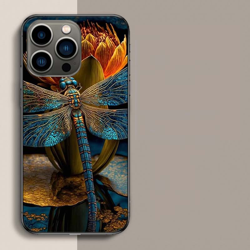 Schöne Libellen-Liebhaber Handyhülle Für Iphone 17 Air 15 Pro 14 Plus 16 Pro Max 17E 16E 12 13 Mini 11 Hülle Niedliche Fundas