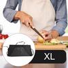 Kitchen Apron PVC Leather Soft Waterproof Black Comfortable