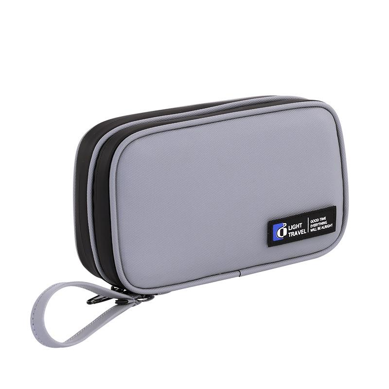 Hard Disk, USB Data Cable & Charger Storage Bag - Multifunctional Organizer with Multiple Compartments, Shockproof & Portable