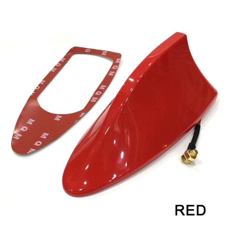 

Крышка антенны плавника акулы автомобиля Замена основания антенны радиосигнала Крыша Внешние аксессуары Украшения красный